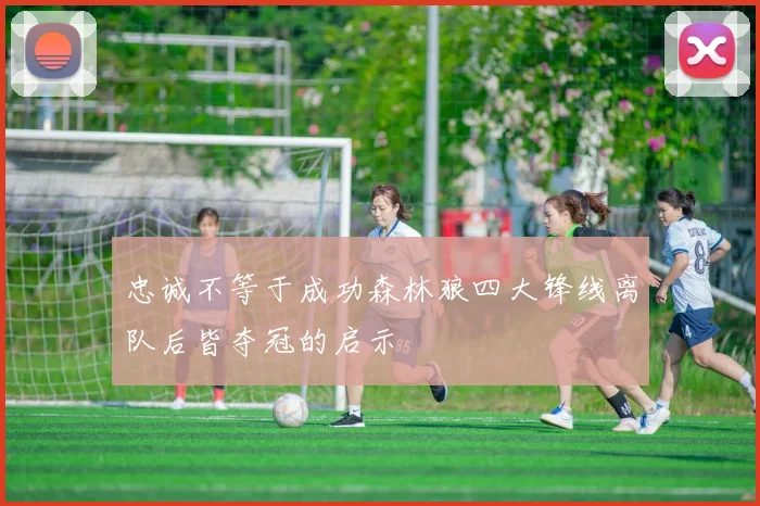 忠诚不等于成功森林狼四大锋线离队后皆夺冠的启示